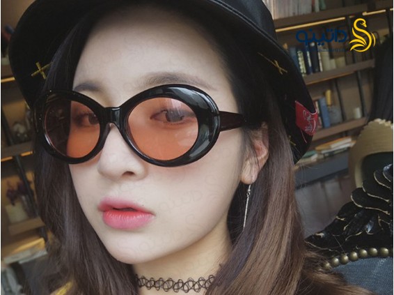 عکس عینک آفتابی زنانه طرح فانتزی بیضی دیسکو 16283 - انواع مدل عینک آفتابی زنانه طرح فانتزی بیضی دیسکو 16283