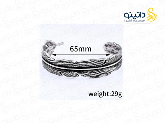 عکس دستبند مردانه طرح پر عقاب 16465 - انواع مدل دستبند مردانه طرح پر عقاب 16465