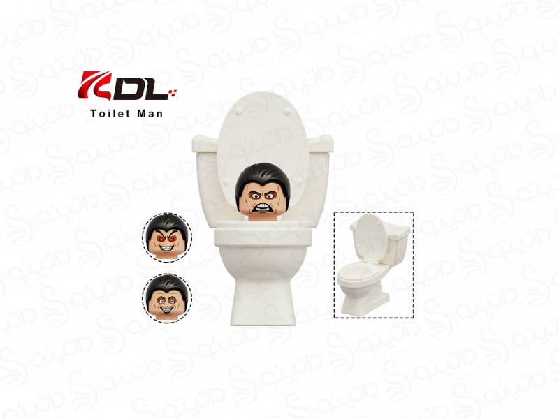عکس مینی فیگور skibidi toilet طرح چهره  K2140 - انواع مدل مینی فیگور skibidi toilet طرح چهره  K2140