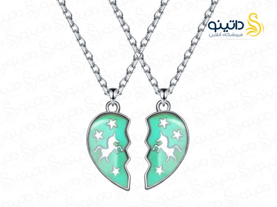 عکس گردنبند زنانه جادویی جفت دوستی اسب تک شاخ 17962 - انواع مدل گردنبند زنانه جادویی جفت دوستی اسب تک شاخ 17962