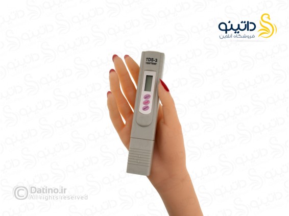 عکس گجت تست سلامت آب صفحه سفید با کیف چرمی TDS-3 - انواع مدل گجت تست سلامت آب صفحه سفید با کیف چرمی TDS-3