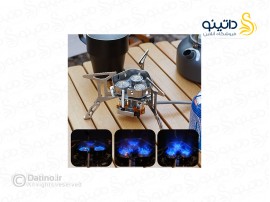 سر شعله سه مشعل سفری و کوهنوردی تاشو شلنگ دار 18809