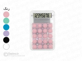 ماشین حساب جیبی مدل شفاف دکمه پاستیلی 18825