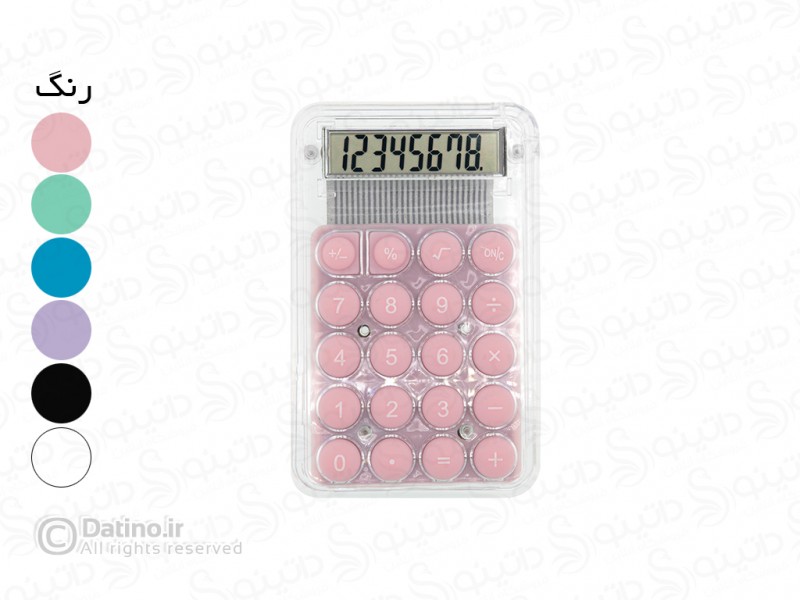 عکس ماشین حساب جیبی مدل شفاف دکمه پاستیلی 18825 - انواع مدل ماشین حساب جیبی مدل شفاف دکمه پاستیلی 18825