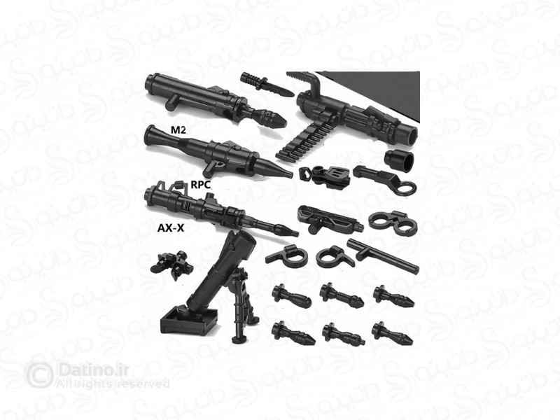 عکس قطعه لگو پک سلاح های سنگین نظامی 18850 - انواع مدل قطعه لگو پک سلاح های سنگین نظامی 18850