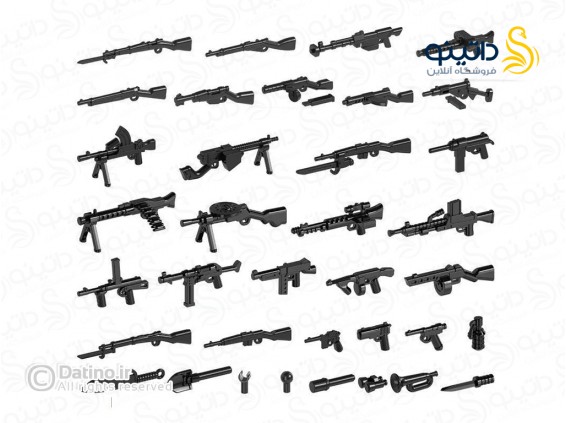عکس قطعه لگو طرح سلاح جنگ جهانی مجموعه 156 قطعه ای 18873 - انواع مدل قطعه لگو طرح سلاح جنگ جهانی مجموعه 156 قطعه ای 18873