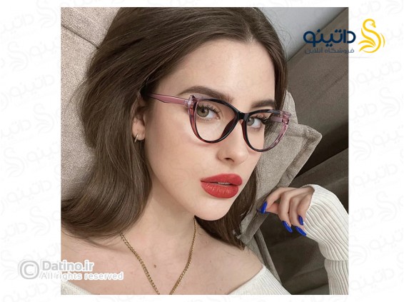 عکس فریم عینک طبی زنانه مدل چشم گربه ای 19044 - انواع مدل فریم عینک طبی زنانه مدل چشم گربه ای 19044