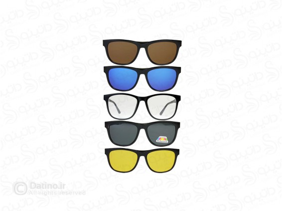 عکس فریم عینک طبی مگنتی آفتابی پلاریزه بسته 5 لنز طرح 5 19173 - انواع مدل فریم عینک طبی مگنتی آفتابی پلاریزه بسته 5 لنز طرح 5 19173