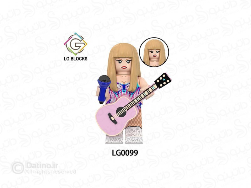 عکس مینی فیگور تیلور سویفت با گیتار LG0099 - انواع مدل مینی فیگور تیلور سویفت با گیتار LG0099