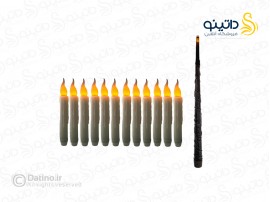 شمع جادویی کنترلی هری پاتر با چوبدستی بسته 12 عددی  19263