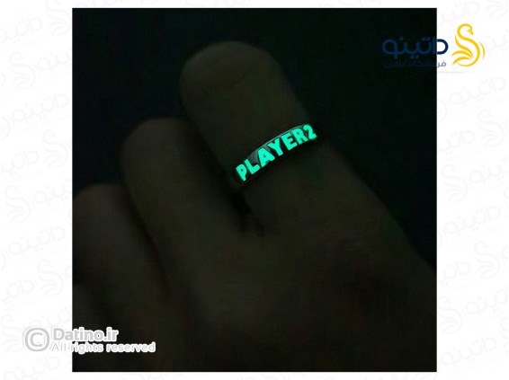 عکس انگشتر جفت طرح PLAYER شب تاب 19274 - انواع مدل انگشتر جفت طرح PLAYER شب تاب 19274