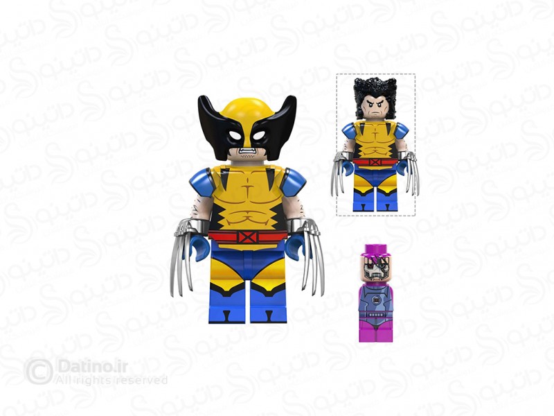 عکس مینی فیگور طرح ولورین زرد TV1038 - انواع مدل مینی فیگور طرح ولورین زرد TV1038