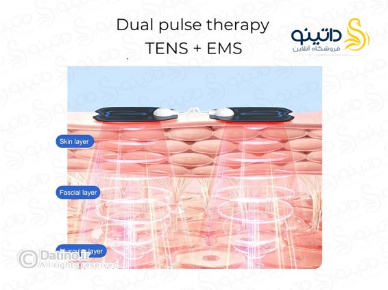 عکس دستگاه فیزیوتراپی و تنس عضلانی EMS با پچ 6 حالته M-802 - انواع مدل دستگاه فیزیوتراپی و تنس عضلانی EMS با پچ 6 حالته M-802