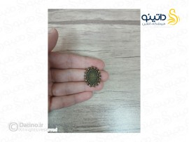 قاب دستبندی طرح دار بیضی زرد قلم 19701