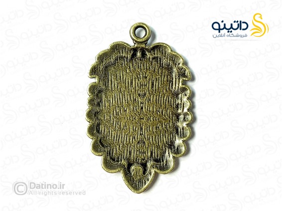 عکس قاب گردن آویز طرح دم طاووس بیضی زرد قلم 19702 - انواع مدل قاب گردن آویز طرح دم طاووس بیضی زرد قلم 19702