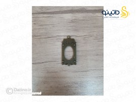 قاب گردن آویز طرح گل کفه دار مربعی زرد قلم 19706