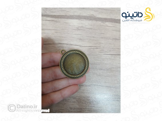عکس قاب گردن آویز طرح بافت دایره ای زرد قلم 19707 - انواع مدل قاب گردن آویز طرح بافت دایره ای زرد قلم 19707