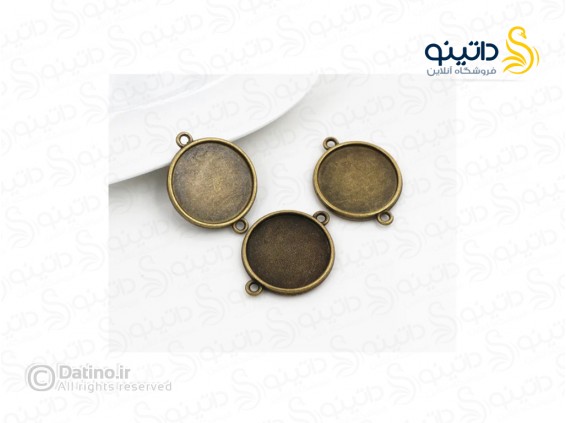 عکس قاب دستبندی طرح ساده دایره ای زرد قلم 19718 - انواع مدل قاب دستبندی طرح ساده دایره ای زرد قلم 19718