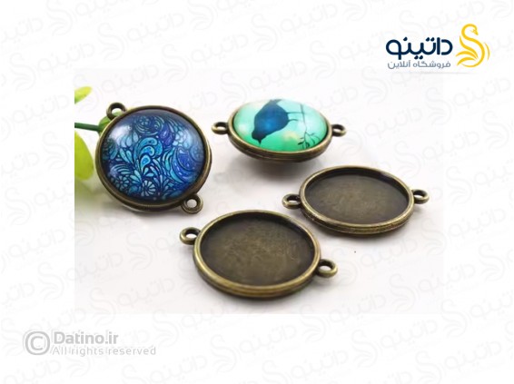 عکس قاب دستبندی طرح ساده دایره ای زرد قلم 19718 - انواع مدل قاب دستبندی طرح ساده دایره ای زرد قلم 19718