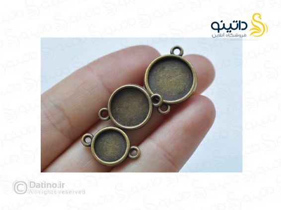 عکس قاب دستبندی طرح ساده دایره ای زرد قلم 19718 - انواع مدل قاب دستبندی طرح ساده دایره ای زرد قلم 19718