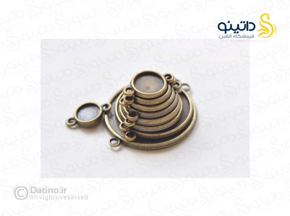 عکس قاب دستبندی طرح ساده دایره ای زرد قلم 19718 - انواع مدل قاب دستبندی طرح ساده دایره ای زرد قلم 19718