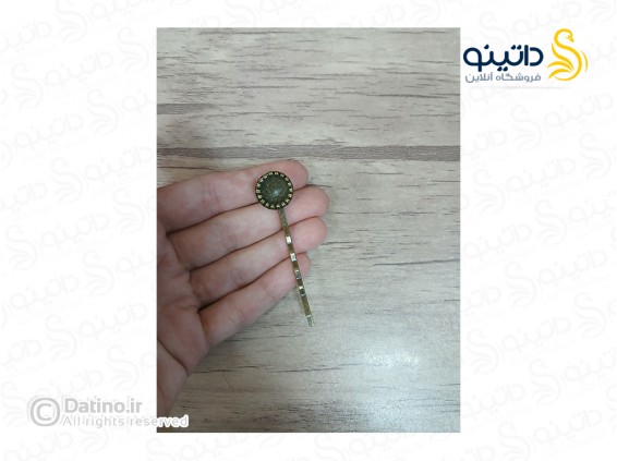 عکس قاب گیره مو طرح بافت کفه دار دایره ای زرد قلم 19719 - انواع مدل قاب گیره مو طرح بافت کفه دار دایره ای زرد قلم 19719