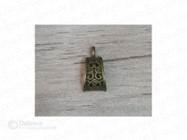 خرجکار آویز گردنبند طرح قلب برنزی بسته 10 عددی 19722