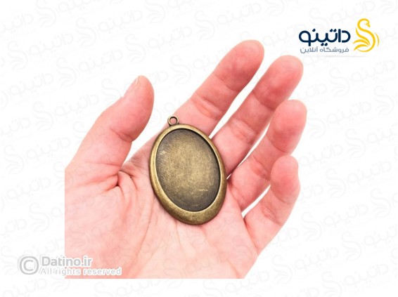 عکس قاب گردن آویز طرح ساده بیضی زرد قلم 19726 - انواع مدل قاب گردن آویز طرح ساده بیضی زرد قلم 19726