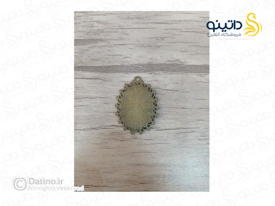 عکس قاب گردن آویز طرح دار بیضی زرد قلم 19731 - انواع مدل قاب گردن آویز طرح دار بیضی زرد قلم 19731