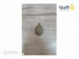 قاب گردن آویز طرح قطره اشک زرد قلم 19732