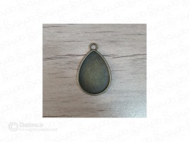 قاب گردن آویز طرح قطره اشک برنزی 19732