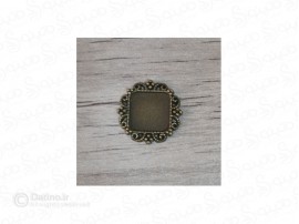 قاب دستبندی طرح انگوری مربعی برنزی 19753
