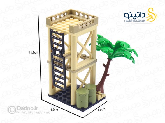 عکس لگو برج دیده بانی و درخت نخل 19792 - انواع مدل لگو برج دیده بانی و درخت نخل 19792