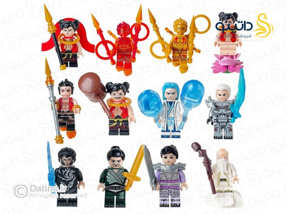 عکس مینی فیگور قهرمانان انیمیشن مجموعه 12 عددی W050 - انواع مدل مینی فیگور قهرمانان انیمیشن مجموعه 12 عددی W050