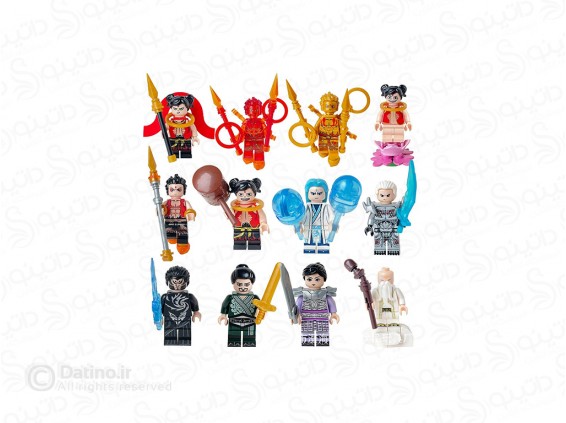 عکس مینی فیگور قهرمانان انیمیشن مجموعه 12 عددی W050 - انواع مدل مینی فیگور قهرمانان انیمیشن مجموعه 12 عددی W050