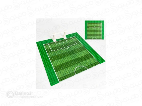 عکس قطعه لگو زمین فوتبال 19803 - انواع مدل قطعه لگو زمین فوتبال 19803
