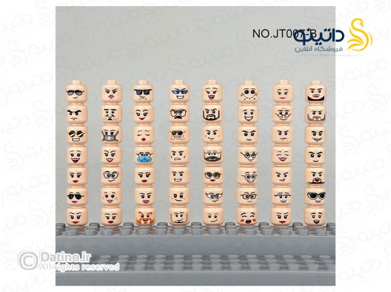 عکس قطعه لگو سر آدمک مجموعه 66 عددی 19807 - انواع مدل قطعه لگو سر آدمک مجموعه 66 عددی 19807