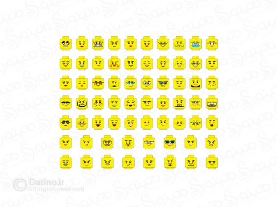 عکس قطعه لگو سر آدمک مجموعه 66 عددی 19807 - انواع مدل قطعه لگو سر آدمک مجموعه 66 عددی 19807