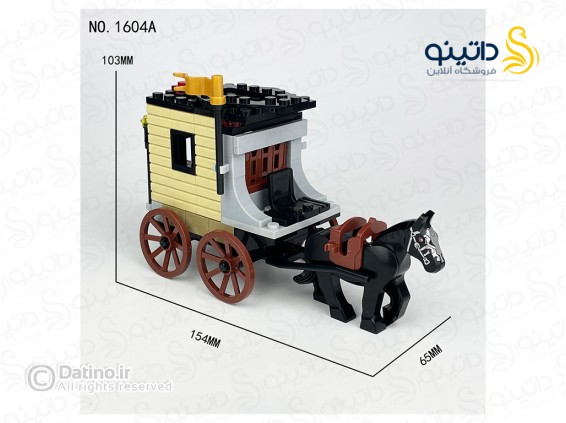عکس لگو طرح کالسکه و اسب 19814 - انواع مدل لگو طرح کالسکه و اسب 19814