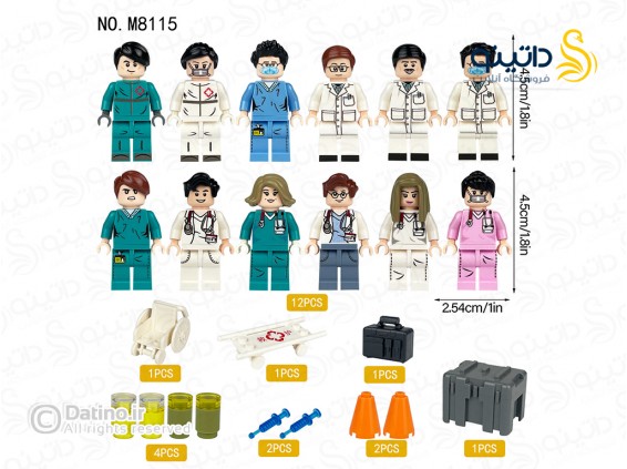 عکس مینی فیگور طرح کادر درمان و تجهیزات 19815 - انواع مدل مینی فیگور طرح کادر درمان و تجهیزات 19815