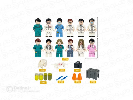 عکس مینی فیگور طرح کادر درمان و تجهیزات 19815 - انواع مدل مینی فیگور طرح کادر درمان و تجهیزات 19815