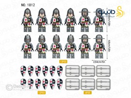 مینی فیگور طرح لشکر پادشاهی قرون وسطی و شمشیر و سپر 19865