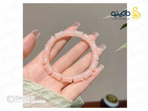 عکس دستبند زنانه طرح سنگ یشم مدل بامبو 19872 - انواع مدل دستبند زنانه طرح سنگ یشم مدل بامبو 19872