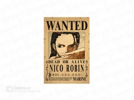 پوستر تحت تعقیب طرح نیکو روبین انیمه وان پیس 19895