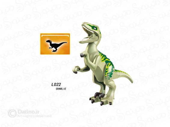عکس مینی فیگور دایناسور رپتور چارلی L022 - انواع مدل مینی فیگور دایناسور رپتور چارلی L022