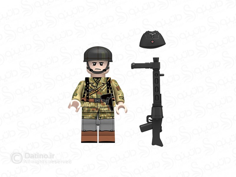 عکس مینی فیگور سرباز نیروهوایی با اسلحه MG42 N631 - انواع مدل مینی فیگور سرباز نیروهوایی با اسلحه MG42 N631