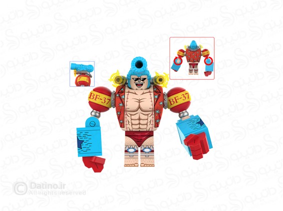 عکس مینی فیگور فرانکی انیمه وان پیس DY641 - انواع مدل مینی فیگور فرانکی انیمه وان پیس DY641