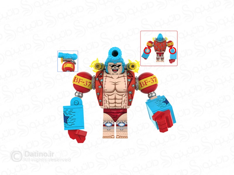 عکس مینی فیگور فرانکی انیمه وان پیس DY641 - انواع مدل مینی فیگور فرانکی انیمه وان پیس DY641