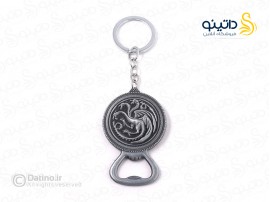 جاکلیدی طرح بطری باز کن طرح نماد اژدها سه سر تارگرین بازی تاج و تخت 20063