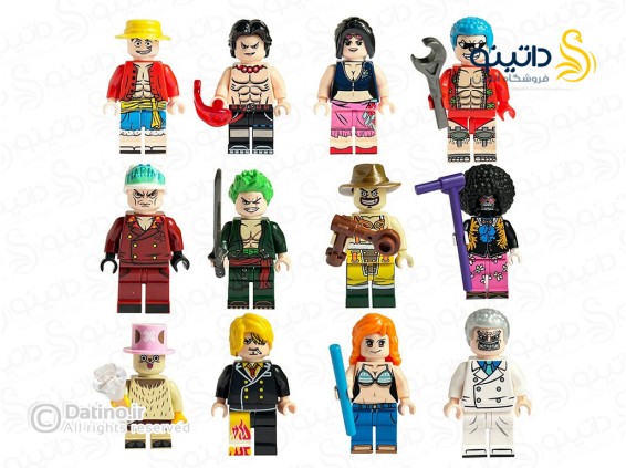 عکس مینی فیگور شخصیت های انیمه وان پیس مجموعه 8 عددی W015 - انواع مدل مینی فیگور شخصیت های انیمه وان پیس مجموعه 8 عددی W015